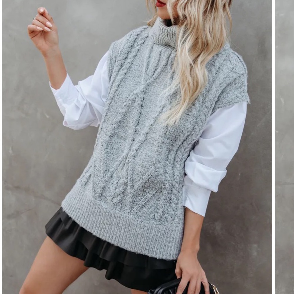 Large, brand new in perfect condition sweater vest shirt